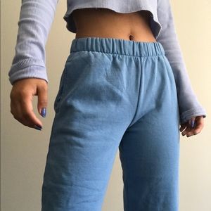 brandy melville washed blue rosa sweatpants